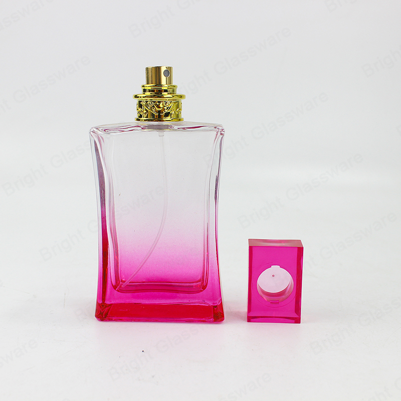 30ml 50ml 100ml pink glass perfume bottle